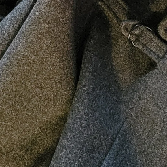 Espirit Women's Gray Hooded Jacket 90% Wool - Picture 8 of 11